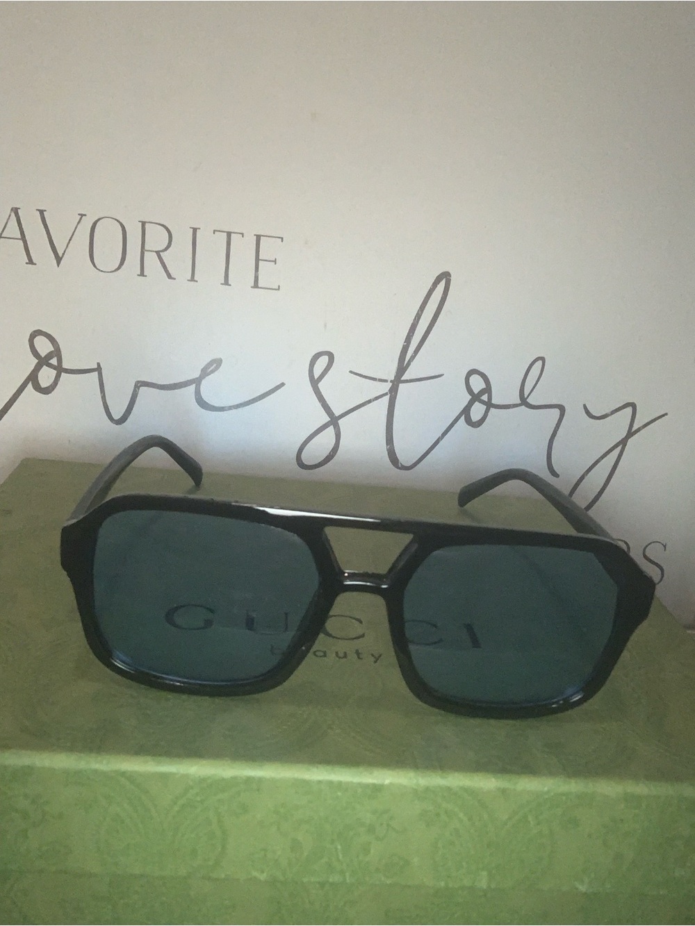 Black Sunglasses with Lite Blue Lenses